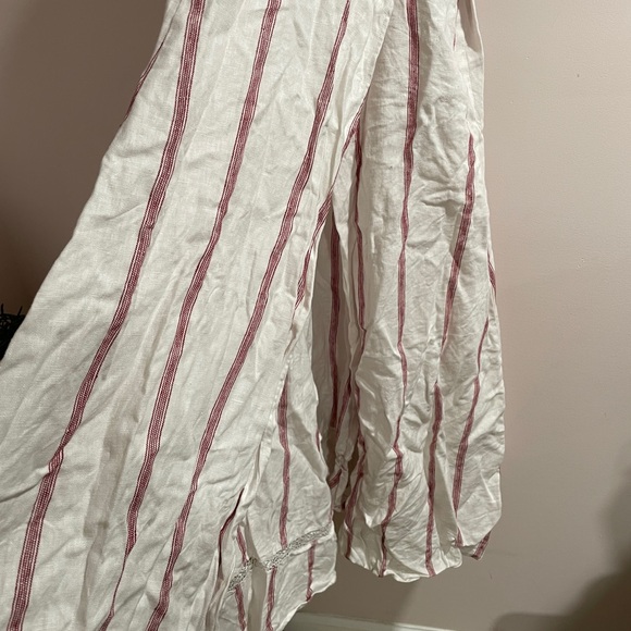 Reformation Daria Wrap Midi Linen Dress Size Medium - Picture 4 of 5